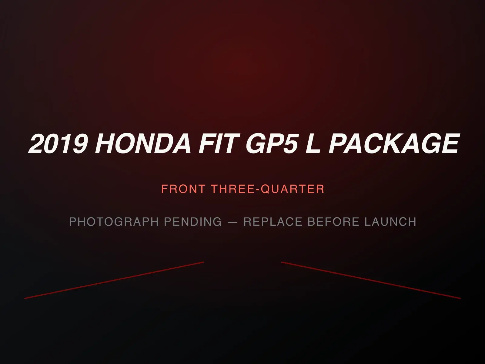 2019 Honda Fit GP5 L Package — image 1