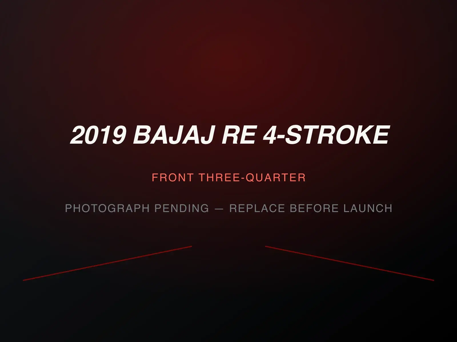 2019 Bajaj RE 4-Stroke — image 1
