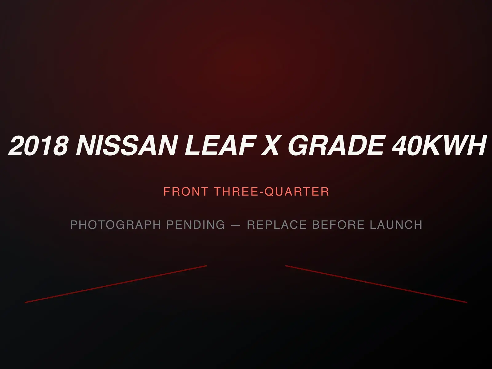 2018 Nissan Leaf X Grade 40kWh — image 1