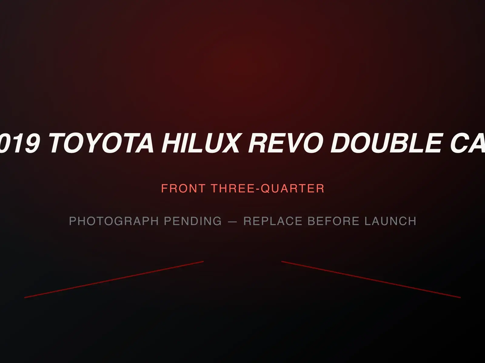 2019 Toyota Hilux Revo Double Cab — image 1